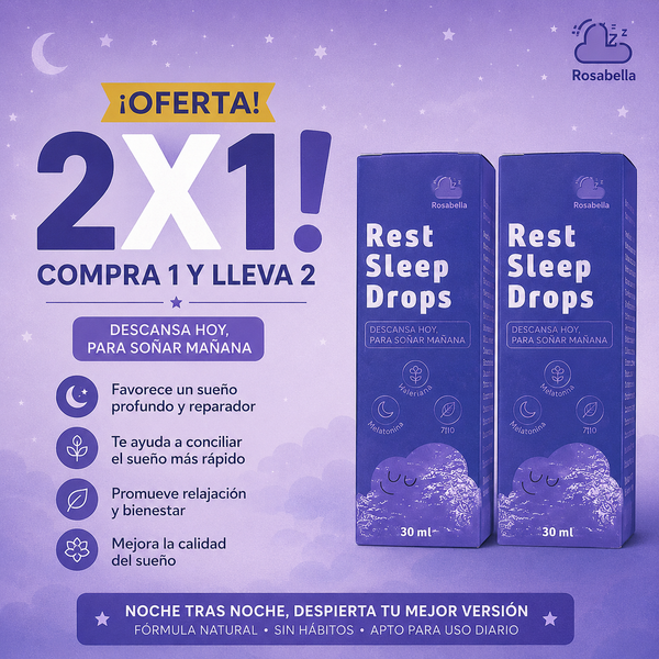 🌙 REST SLEEP DROPS (2x1) 🎉 Regula el ciclo de sueño