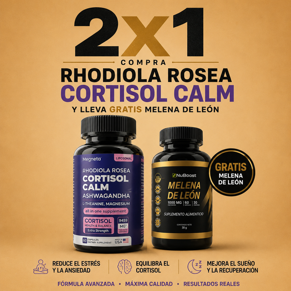 Cortisol Calm + 🎁 ¡Llévate GRATIS Melena de León!